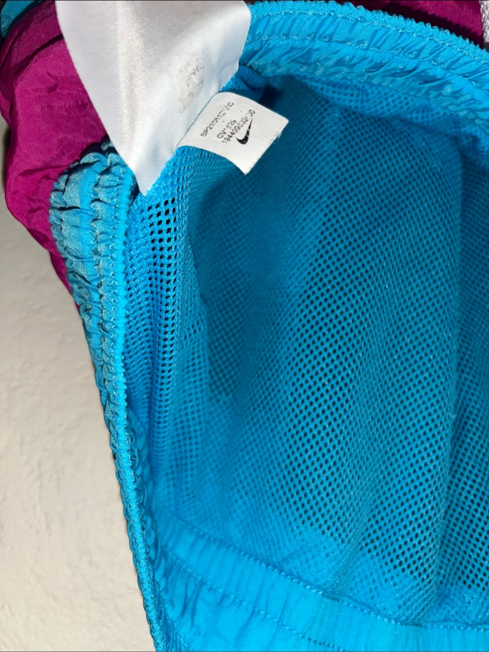 Nike Colorblock Shorts in Magenta, Black & Teal - Picture 4 of 7